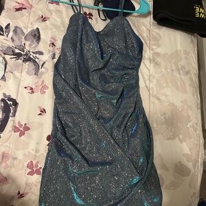 Sparkling Blue and Green Dress